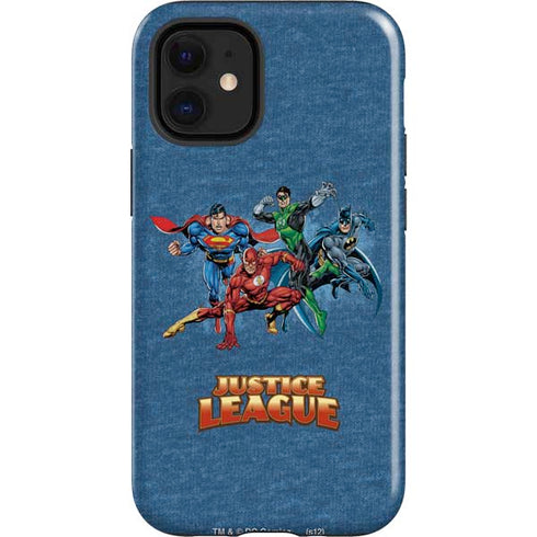 Justice League Action Pose Charcaters iPhone 12 Mini Impact Case