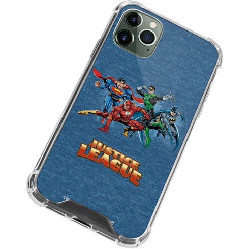 Justice League Action Pose Charcaters iPhone 12 Pro Clear Case