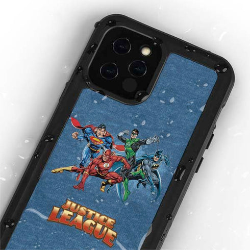 Justice League Action Pose Charcaters iPhone 12 Pro Waterproof Case
