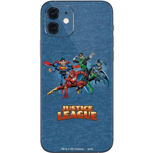 Justice League Action Pose Charcaters iPhone 12 Skin