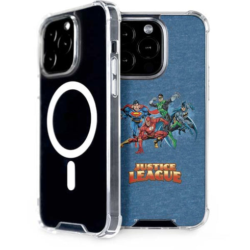 Justice League Action Pose Charcaters iPhone 13 Pro MagSafe Case