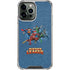 Justice League Action Pose Charcaters iPhone 14 Pro Max Clear Case