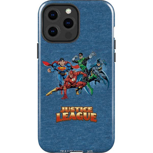 Justice League Action Pose Charcaters iPhone 15 Pro Max Impact Case
