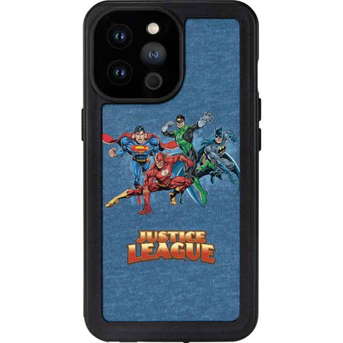 Justice League Action Pose Charcaters iPhone 14 Pro Max Waterproof Case
