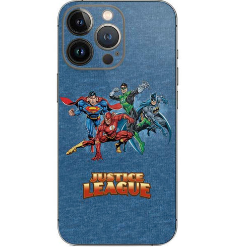Justice League Action Pose Charcaters iPhone 14 Pro Skin