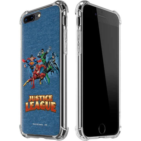 Justice League Action Pose Charcaters iPhone 7/8 Plus Clear Case