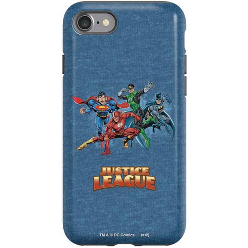 Justice League Action Pose Charcaters iPhone SE (2nd & 3rd Gen) Pro Case