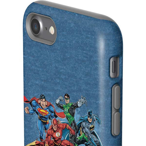 Justice League Action Pose Charcaters iPhone SE (2nd & 3rd Gen) Pro Case