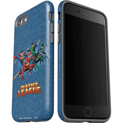 Justice League Action Pose Charcaters iPhone SE (2nd & 3rd Gen) Pro Case