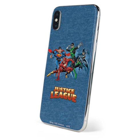 Justice League Action Pose Charcaters iPhone X Skin