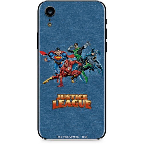 Justice League Action Pose Charcaters iPhone XR Skin