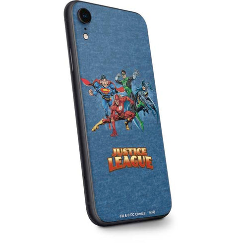Justice League Action Pose Charcaters iPhone XR Skin