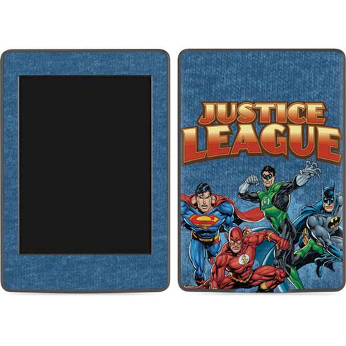 Justice League Action Pose Charcaters Amazon Kindle Skin