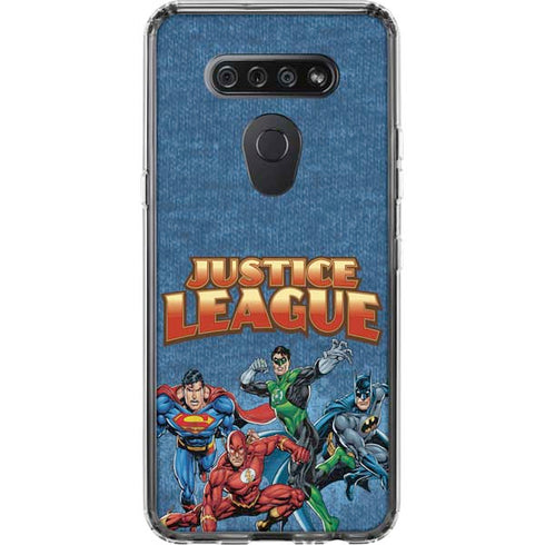 Justice League Action Pose Charcaters LG K51/Q51 Clear Case