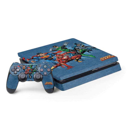 Justice League Action Pose Charcaters PS4 Slim Bundle Skin