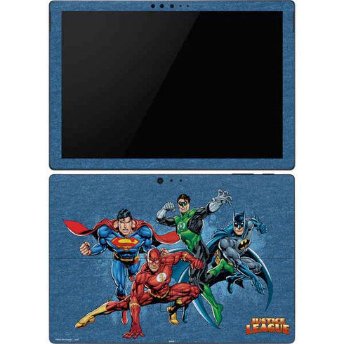 Justice League Action Pose Charcaters Surface Pro 6 Skin