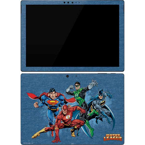 Justice League Action Pose Charcaters Surface Pro 7 Skin