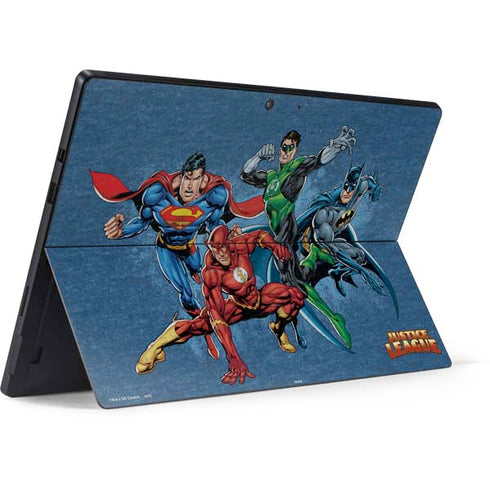 Justice League Action Pose Charcaters Surface Pro 7 Skin