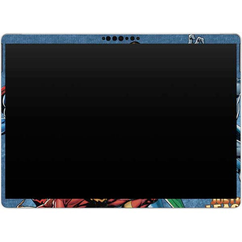 Justice League Action Pose Charcaters Surface Pro 9 Skin