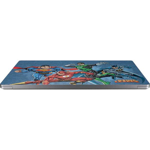 Justice League Action Pose Charcaters Universal Laptop 14in (11.4 x 8.2in) Skin