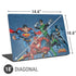 Justice League Action Pose Charcaters Universal Laptop 18in (14.6 x 10.6in) Skin
