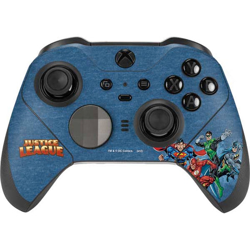 Justice League Action Pose Charcaters Xbox Elite Wireless Controller Series 2 Skin