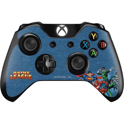Justice League Action Pose Charcaters Xbox One Controller Skin