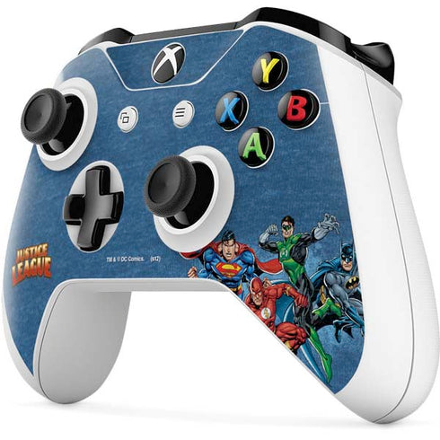 Justice League Action Pose Charcaters Xbox One S All-Digital Edition Bundle Skin