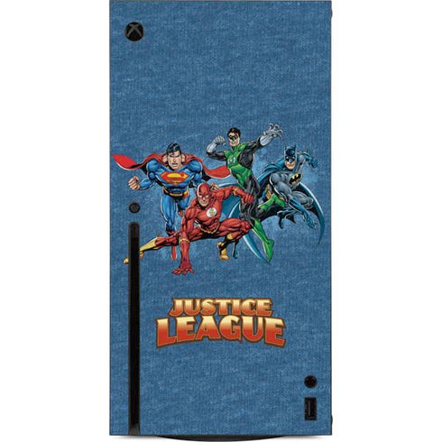 Justice League Action Pose Charcaters Xbox Series X Console Skin