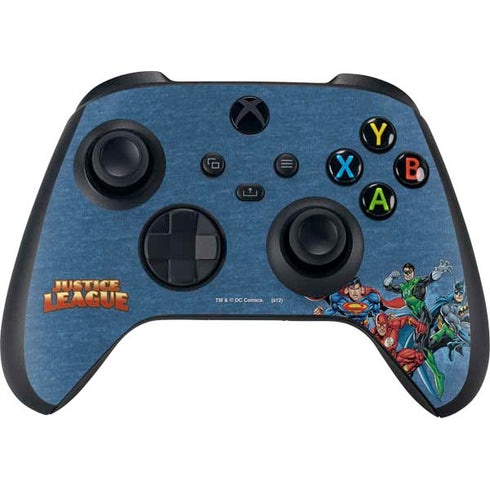 Justice League Action Pose Charcaters Xbox Series X Controller Skin