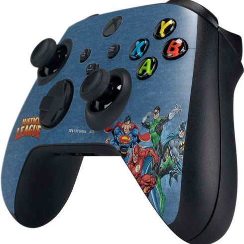 Justice League Action Pose Charcaters Xbox Series X Controller Skin
