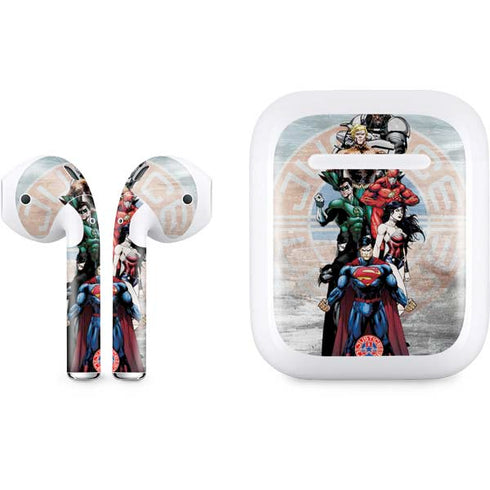 Justice League Heroes Stance 2 Apple AirPods Skin