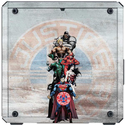 Justice League Heroes Stance 2 Cooler Master MasterBox Q300L Mini Tower Skin