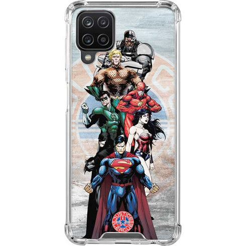 Justice League Heroes Stance 2 Galaxy A12 Clear Case