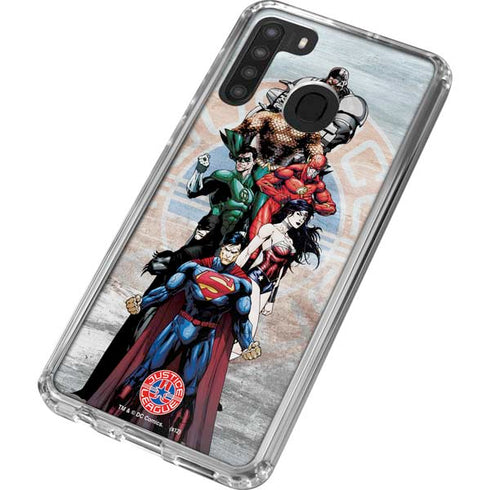Justice League Heroes Stance 2 Galaxy A21 Clear Case