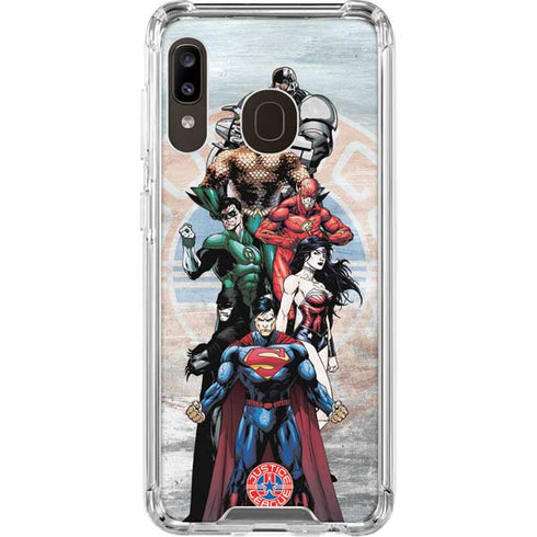Justice League Heroes Stance 2 Galaxy A30 Clear Case