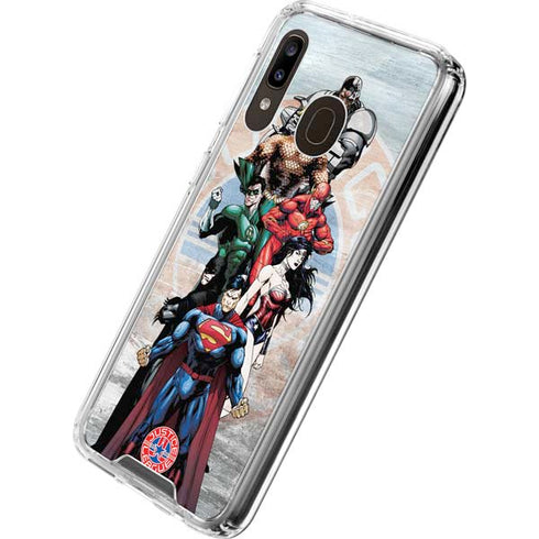 Justice League Heroes Stance 2 Galaxy A30 Clear Case