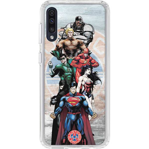 Justice League Heroes Stance 2 Galaxy A50 Clear Case