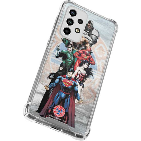Justice League Heroes Stance 2 Galaxy A53 5G Clear Case