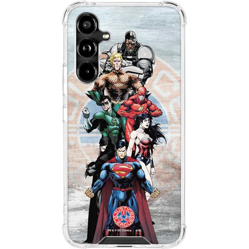 Justice League Heroes Stance 2 Galaxy A54 5G Clear Case