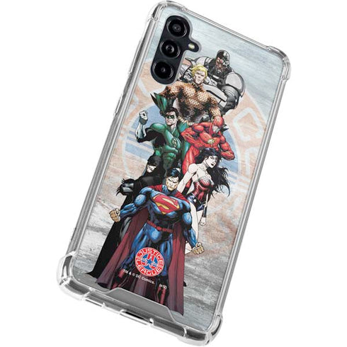 Justice League Heroes Stance 2 Galaxy A54 5G Clear Case