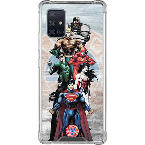 Justice League Heroes Stance 2 Galaxy A71 5G Clear Case