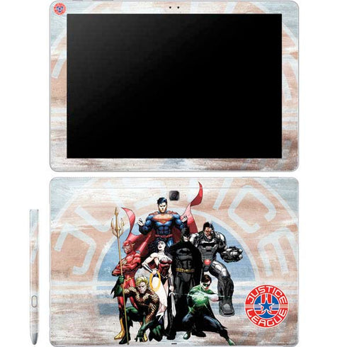 Justice League Heroes Stance 2 Galaxy Book 12in Skin
