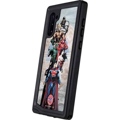 Justice League Heroes Stance 2 Galaxy Note 10 Waterproof Case