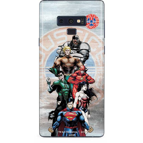 Justice League Heroes Stance 2 Galaxy Note 9 Skin