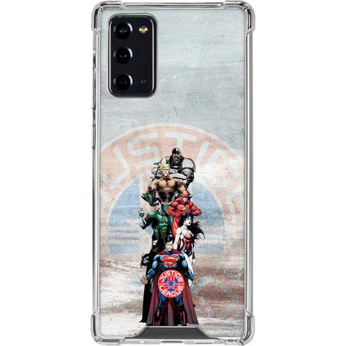 Justice League Heroes Stance 2 Galaxy Note20 5G Clear Case