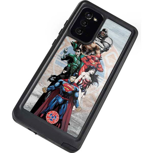 Justice League Heroes Stance 2 Galaxy Note20 5G Waterproof Case