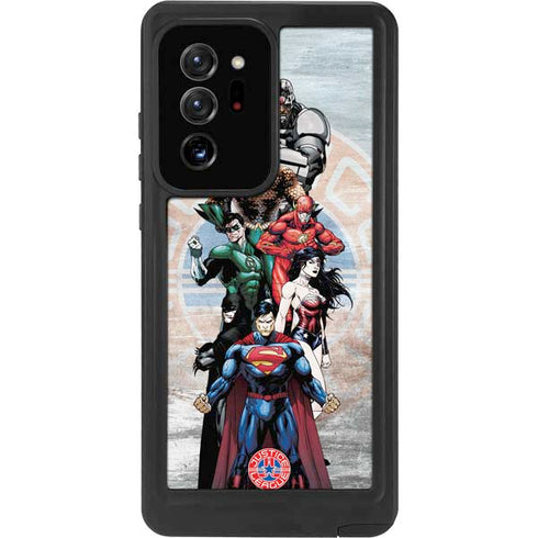 Justice League Heroes Stance 2 Galaxy Note20 Ultra 5G Waterproof Case