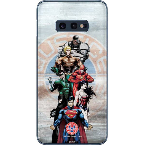 Justice League Heroes Stance 2 Galaxy S10e Skin