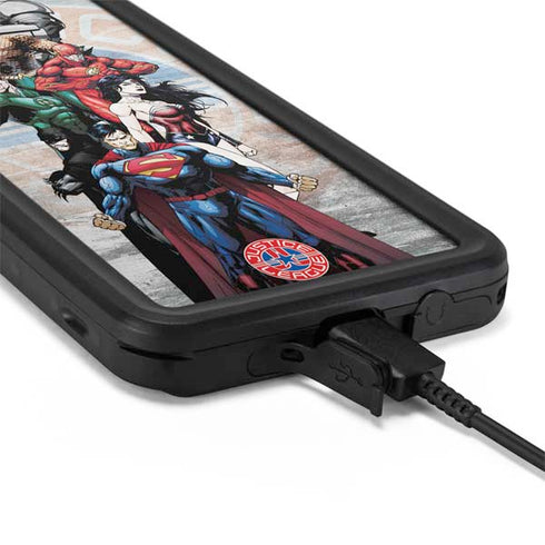 Justice League Heroes Stance 2 Galaxy S20 Plus Waterproof Case